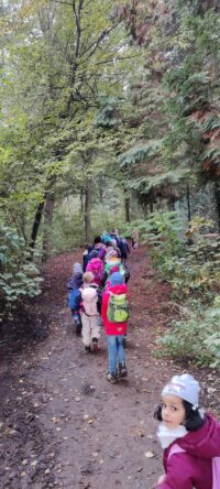 Ausflug der Bärenklasse zum Burbacher Waldweiher