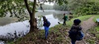 Ausflug der Bärenklasse zum Burbacher Waldweiher
